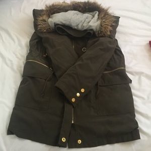 Olive Green Parka Jacket